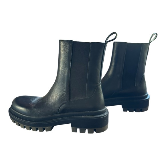 Zara Chunky Boots Black Size 40 - Picture 3 of 8